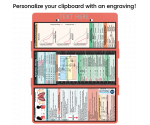 WhiteCoat Clipboard® Trifold - Coral Respiratory Therapy Edition